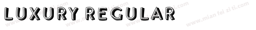 Luxury Regular字体转换